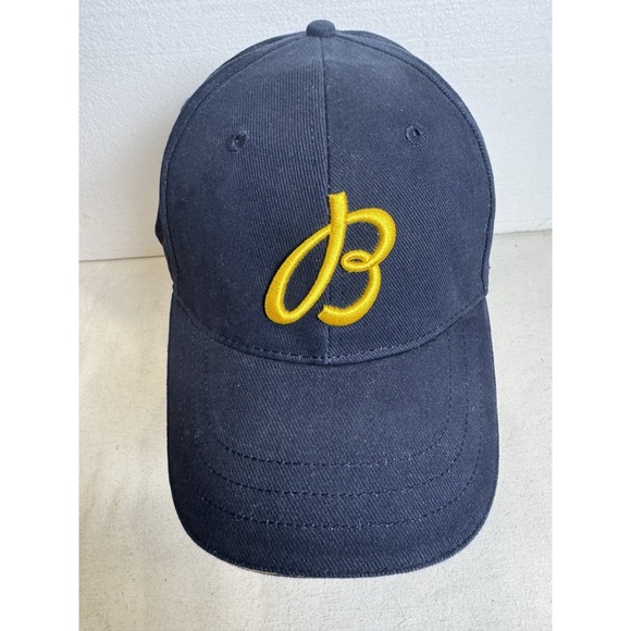 Breitling 1884 Blue Baseball Hat Watch Luxury Cap Adjustable Yellow Lettering - Picture 1 of 5